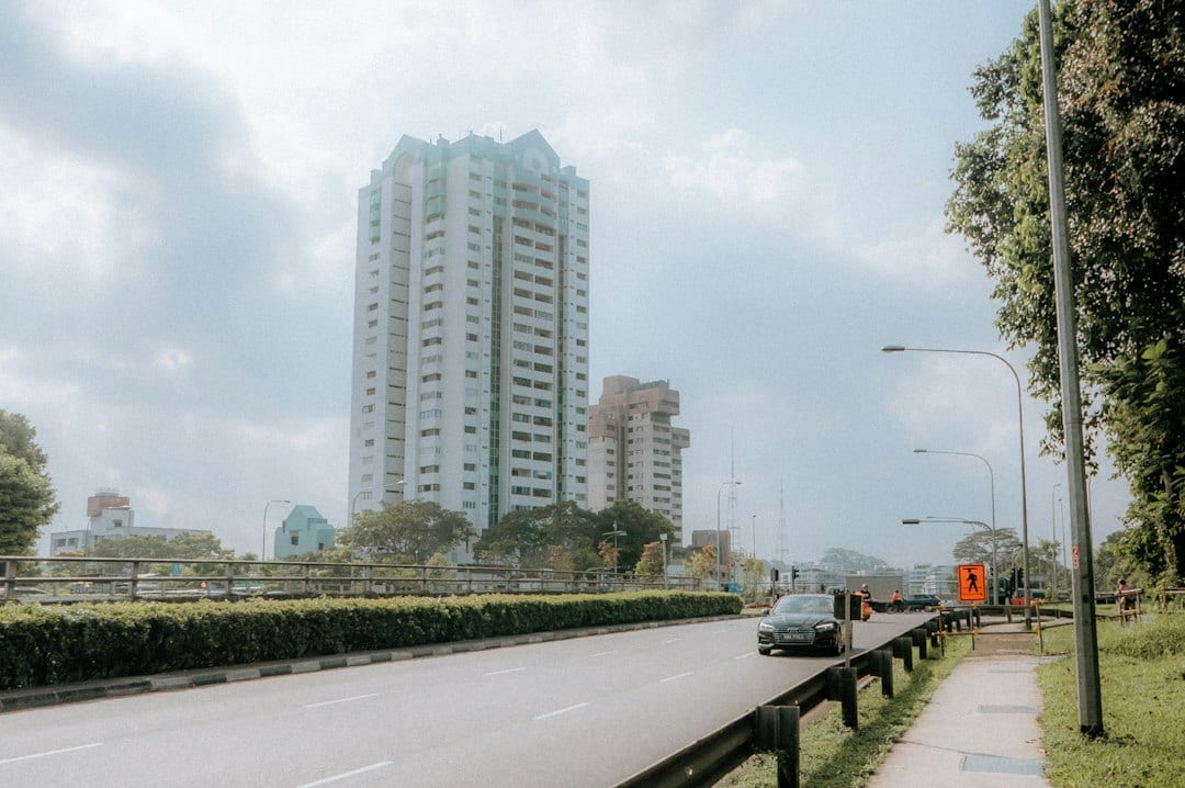 Residential street in Park Vale, Bukit Timah, Singapore