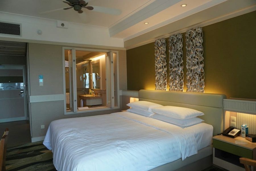 Modern condominium bedroom with soft daylight